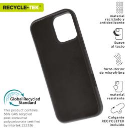 Funda muvit recycletek liquid silicone para apple iphone 16 pro max negra