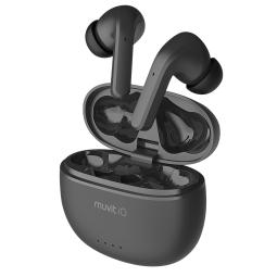 Auriculares muvit io smart true inalambrico negro