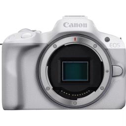 Camara reflex canon eos r50 black + rf - s 18 - 45 f4.5 - 6.3 is stm 24.2mpx blanco