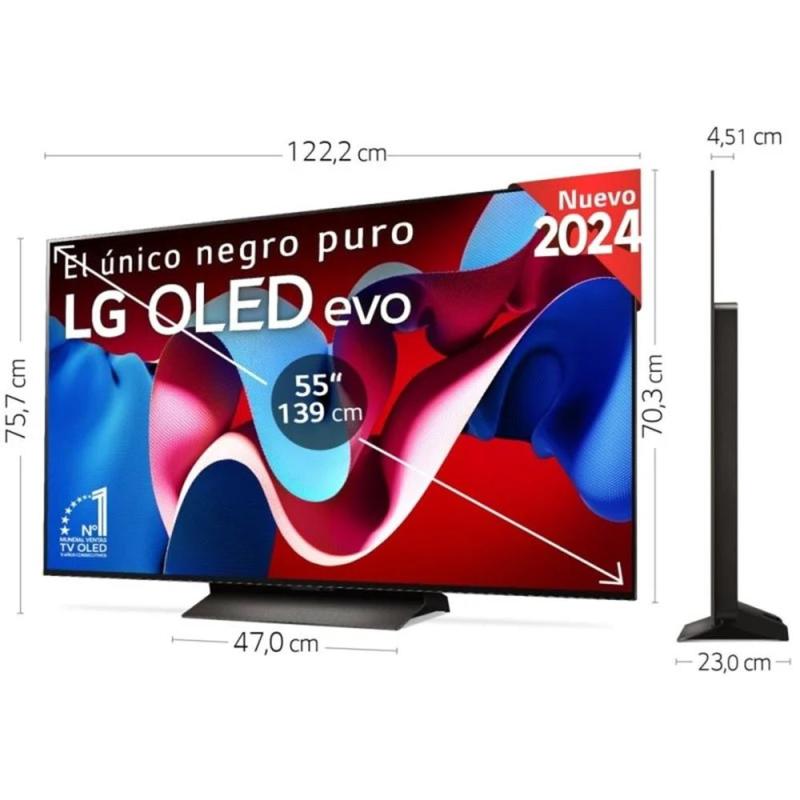 Tv lg 55 pulgadas oled evo uhd 4k - oled55c44la - smart tv