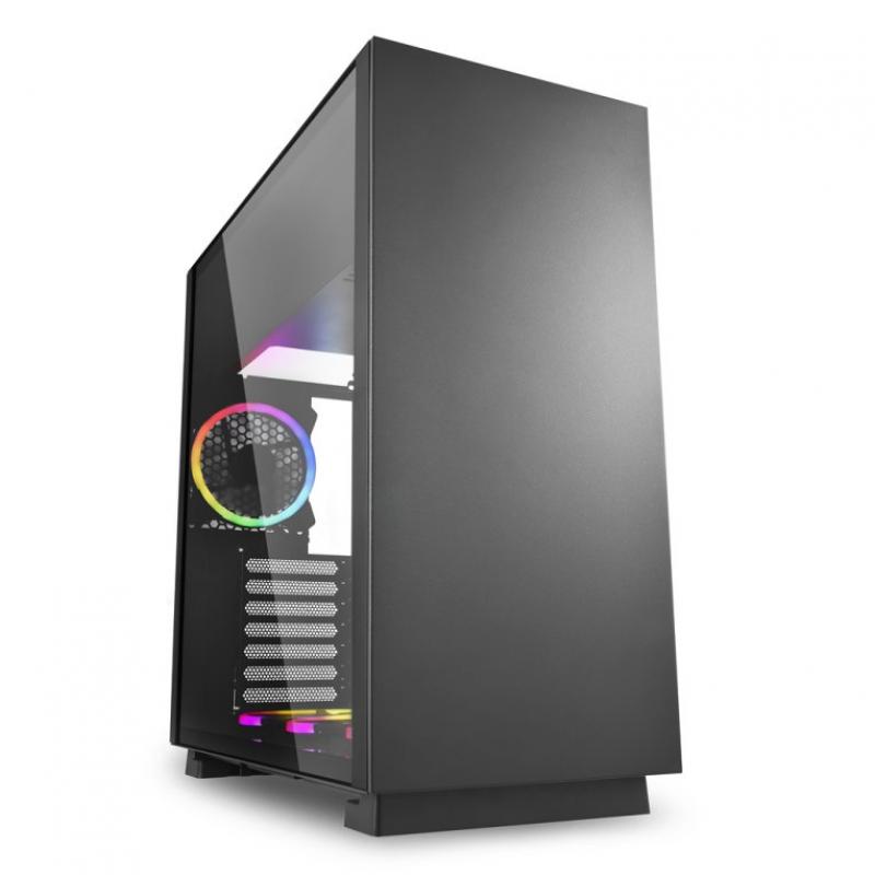 Caja sharkoon pure steel atx 2xusb3.0 sin fuente rgb - Imagen 1