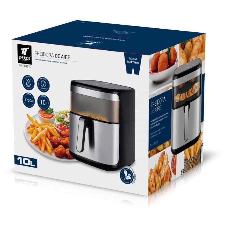 Freidora de aire sin aceite airfryer thulos 1700w 10l th - fr1010