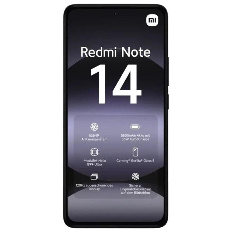 Movil xiaomi redmi note 14 6 - 128gb negro