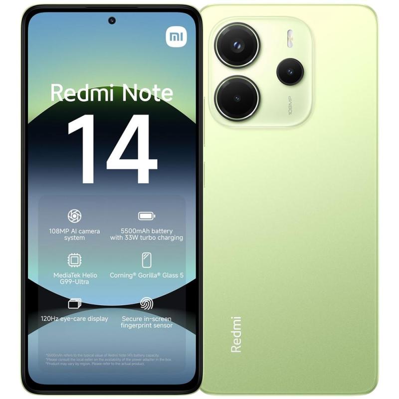 Movil xiaomi redmi note 14 6 - 128gb verde