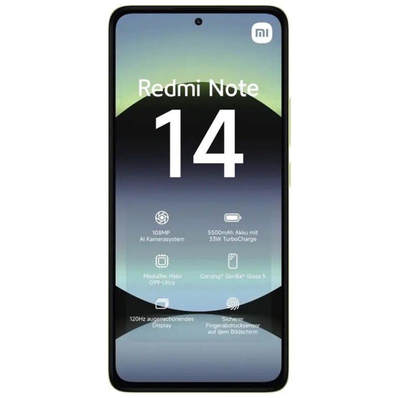 Movil xiaomi redmi note 14 6 - 128gb verde