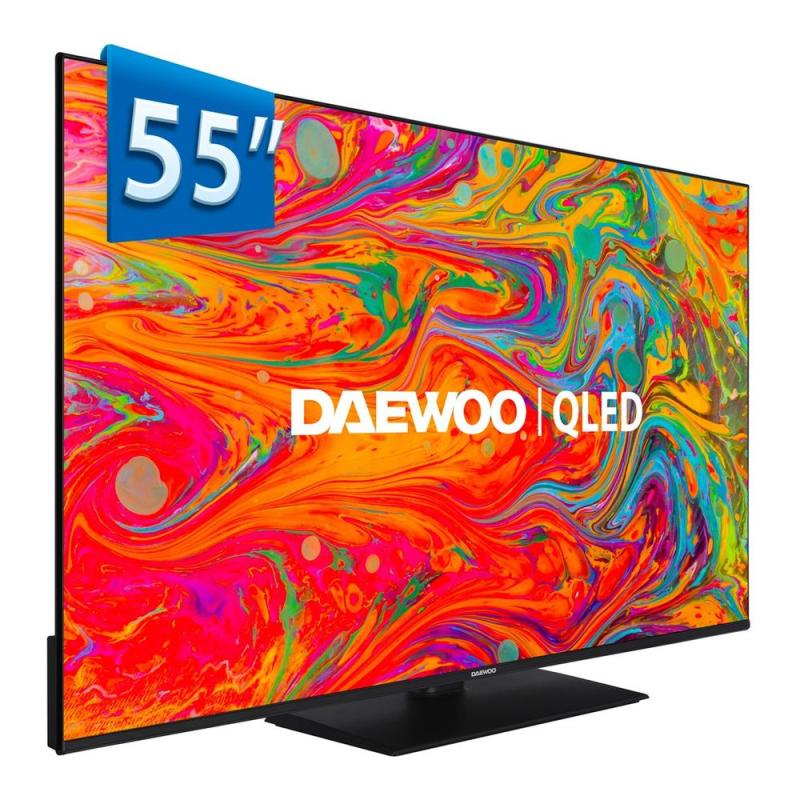 Tv daewoo 55 pulgadas qled 4k uhd - 55dm65qv - smart tv