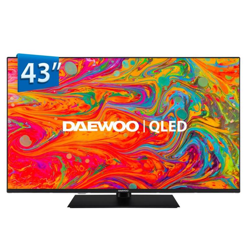 Tv daewoo 43 pulgadas qled 4k uhd - 43dm65qv - smart tv