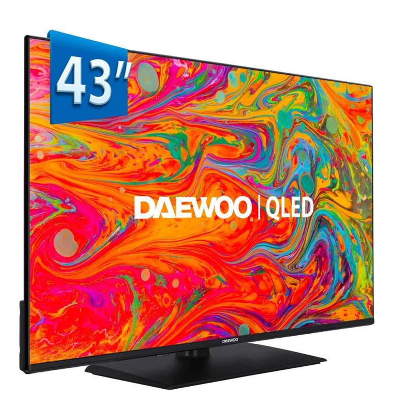 Tv daewoo 43 pulgadas qled 4k uhd - 43dm65qv - smart tv