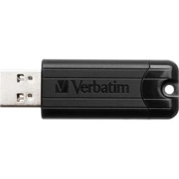 Memoria usb 3.2 verbatim pinstripe 64gb negro