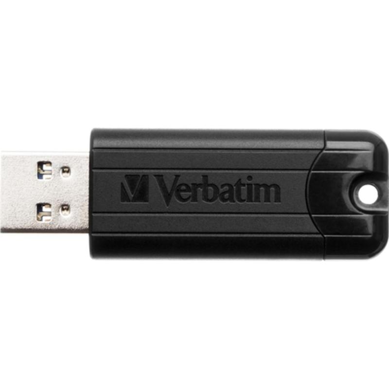 Memoria usb 3.2 verbatim pinstripe 64gb negro