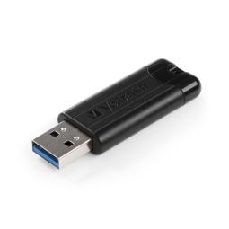 Memoria usb 3.2 verbatim pinstripe 64gb negro