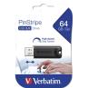 Memoria usb 3.2 verbatim pinstripe 64gb negro