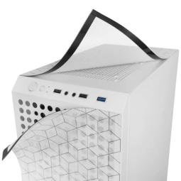 Caja ordenador mars gaming mcmagw atx rgb cristal templado blanco