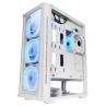 Caja ordenador mars gaming mc - neo e - atx cristal templado blanco