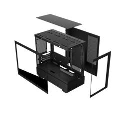 Caja ordenador gaming keep out xc - 301 glass matx argb cristal templado negro