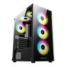 Caja ordenador gaming keep out xc - 210 glass atx argb cristal templado negro