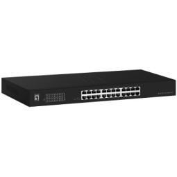 Switch no gestionable level one geu - 2431 24 puertos gigabit rack 19 pulgadas