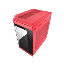 Caja ordenador mars gaming mc - 3t atx cristal templado rojo