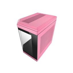 Caja ordenador mars gaming mc - 3t atx cristal templado rosa