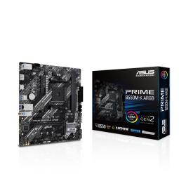 Placa base asus amd prime b550m - k argb socket am4 ddr4 x2 max 64gb 3200mhz hdmi displayport matx