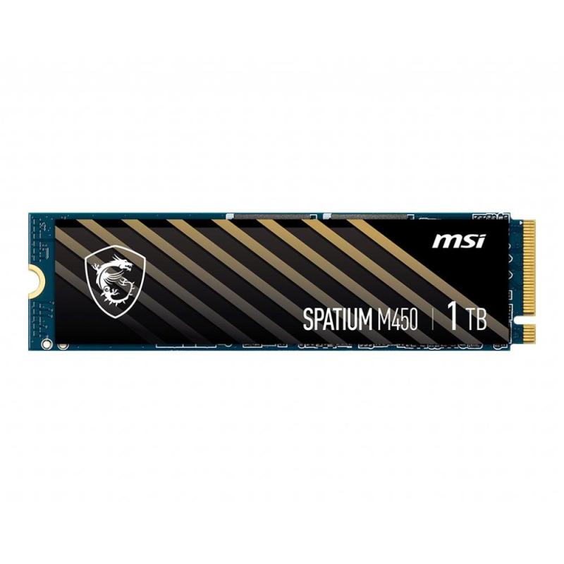 Disco duro interno solido ssd msi spatium m450 1tb m.2 nvme pcie4