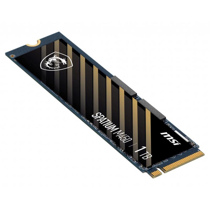 Disco duro interno solido ssd msi spatium m450 1tb m.2 nvme pcie4