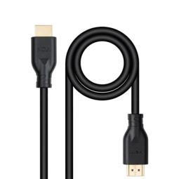 Cable hdmi v2 nanocable 1.m negro - macho - macho 4k@60hz 18gbps ccs