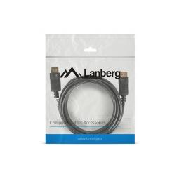 Cable displayport lanberg macho macho 4k 3m negro - Imagen 1