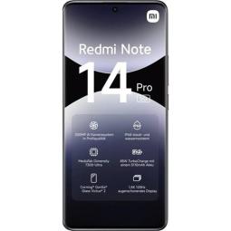 Movil xiaomi redmi note 14 pro 5g 12 - 512gb negro