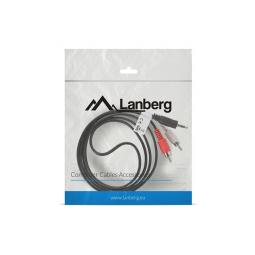 Cable estereo lanberg jack 3.5mm - 2x rca macho 1.5m - Imagen 1