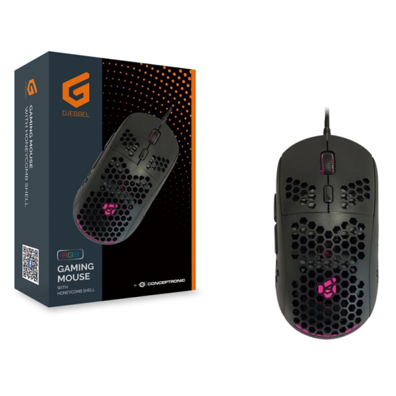 Mouse raton gaming conceptronic djebbel04b usb - 6400dpi