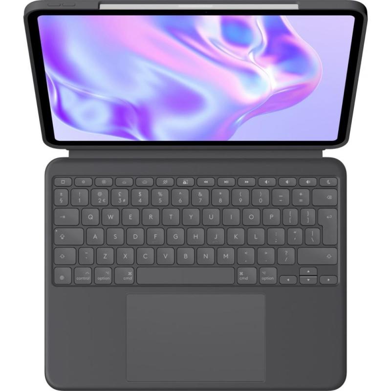 Funda logitech combo touch con teclado para ipad pro m4 13 pulgadas grafito ingles