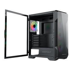 Caja ordenador gaming keep out xc - 901 pro e - atx argb cristal templado negro