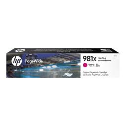 Cartucho hp pagewide enterprise 981x color 556 - mfp 586 alta capacidad magenta