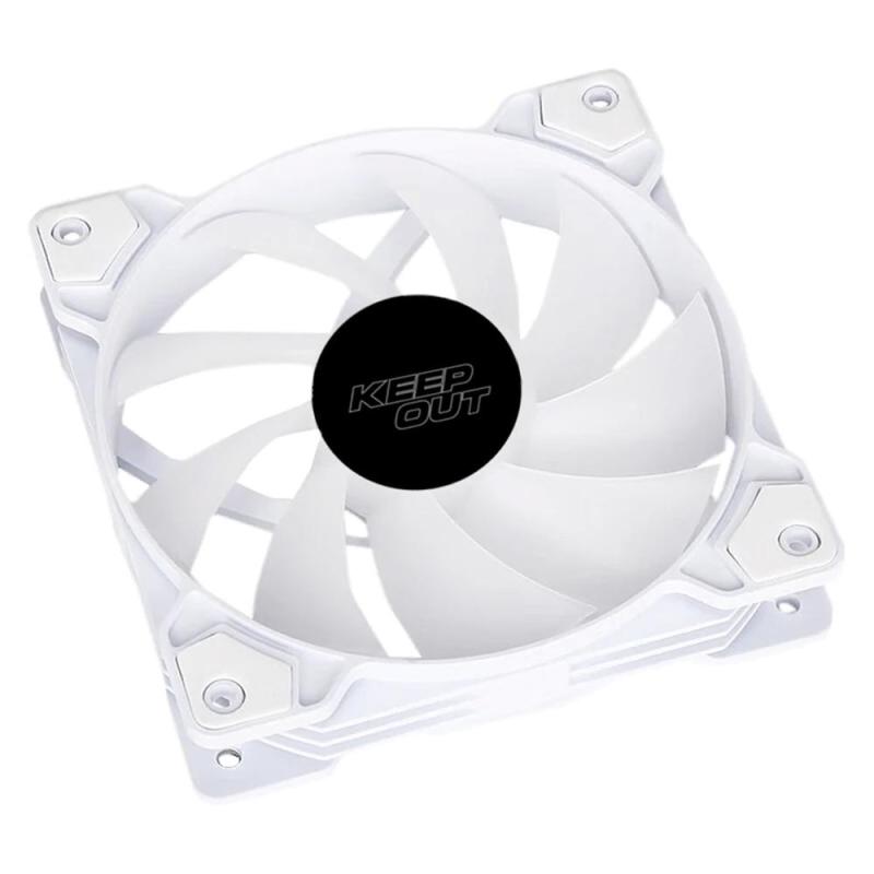 Ventilador caja keep out xfc - 120fw rgb 120mm blanco