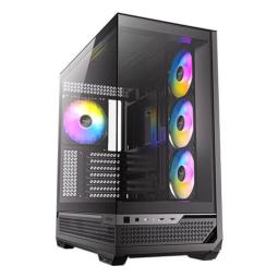 Caja ordenador gaming antec fishtank c7 atx argb cristal templado usb 3.2 negro