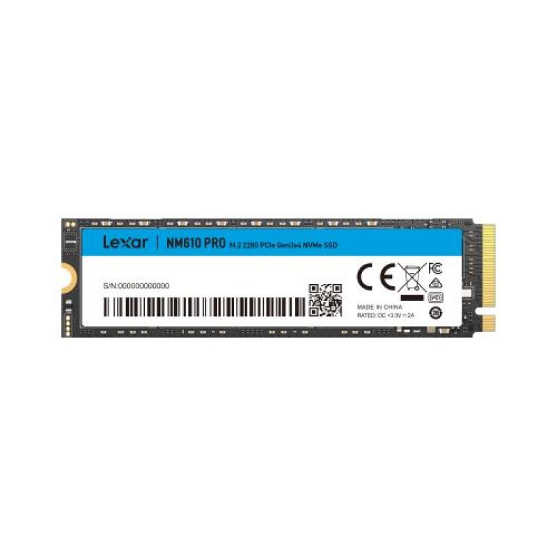 Disco duro interno solido ssd lexar nm610pro 500gb nvme gen3