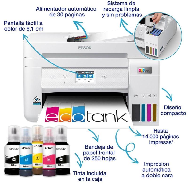 Multifunción epson inyeccion color ecotank et - 4856 a4