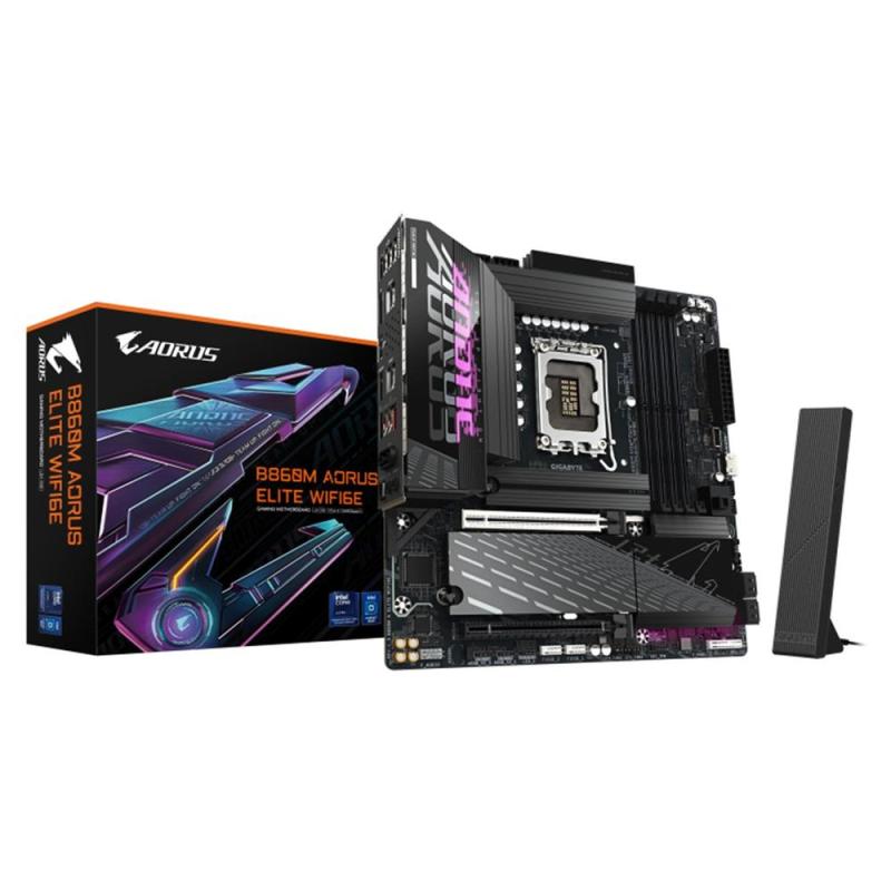 Placa base gigabyte b860m aorus elite wifi6e matx - 4x ddr5 - lga1851