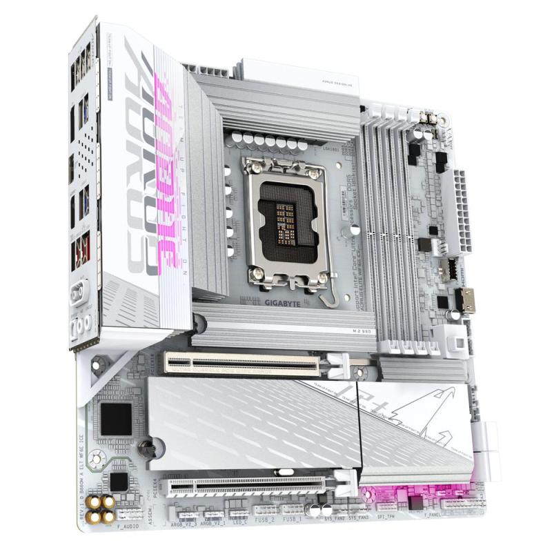 Placa base gigabyte b860m aorus elite wifi6e ice matx - 4x ddr5 lga1851