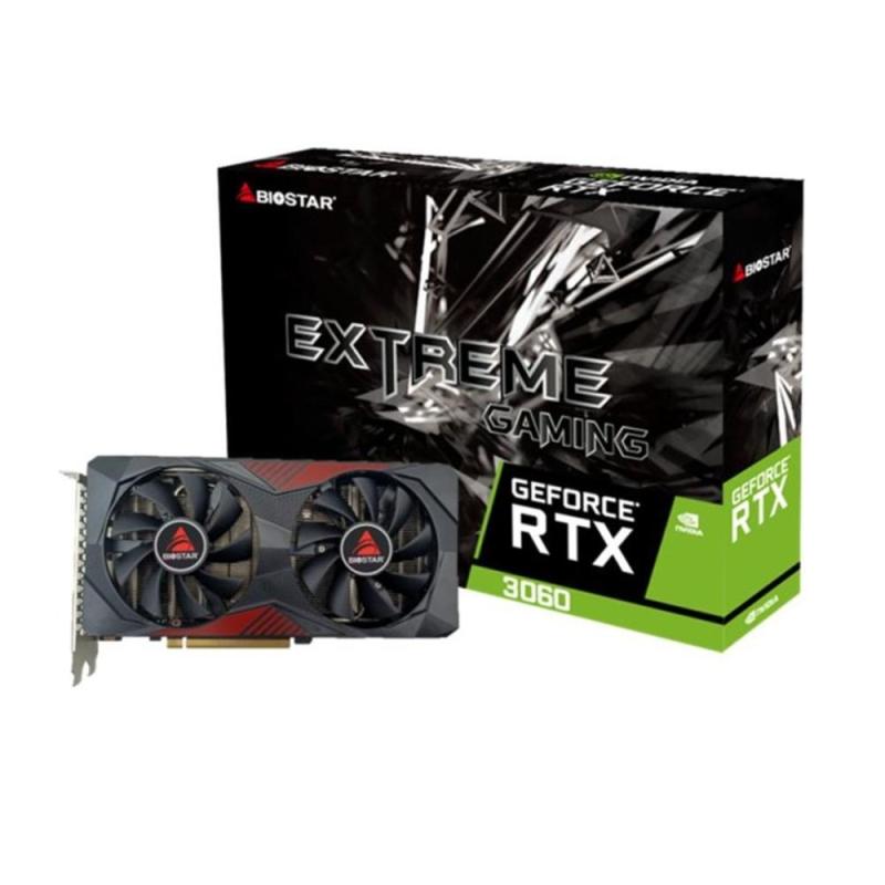 Tarjeta grafica biostar extreme gaming nvidia rtx 3060 12gb gddr6 - 3x dp - 1x hdmi pci express 4.0