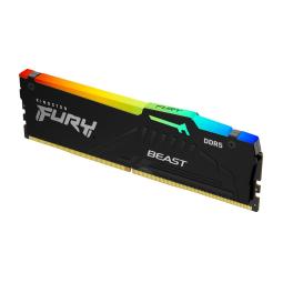 Memoria ram ddr5 32gb kingston - 6000 mhz - pc5 - 48000 - fury beast rgb - cl40 - 1.35v