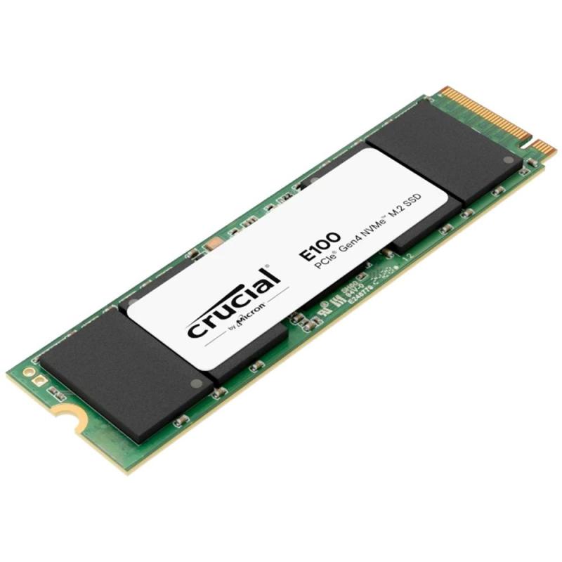 Disco duro interno solido ssd crucial e100 480gb m.2 nvme pci express 4.0