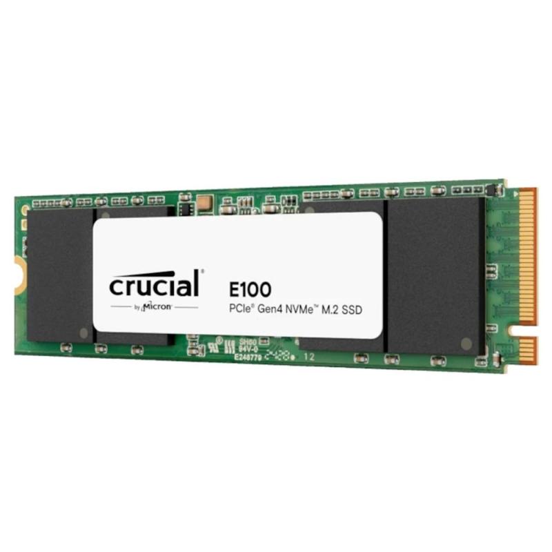 Disco duro interno solido ssd crucial e100 480gb m.2 nvme pci express 4.0