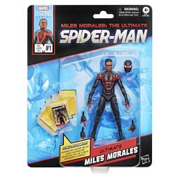 Figura hasbro marvel legends miles morales: the ultimate spider - man mini comics ultimate miles