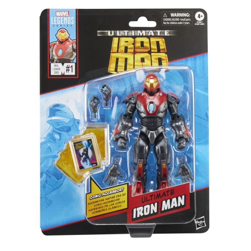 Figura hasbro marvel legends mini comics ultimate ironman