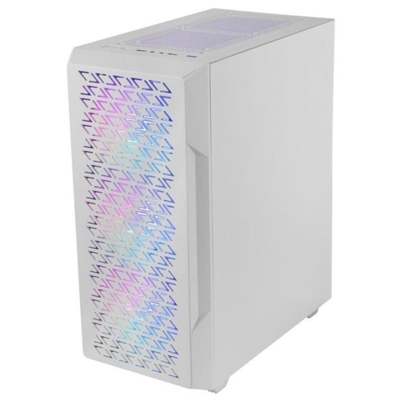 Caja ordenador mars gaming mc - geo atx frgb cristal templado blanco