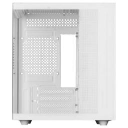 Caja ordenador mars gaming mcvieww matx cristal templado blanco