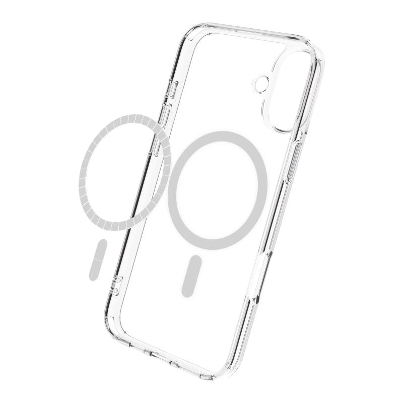 Funda muvit recycletek magsafe para apple iphone 16 transparente