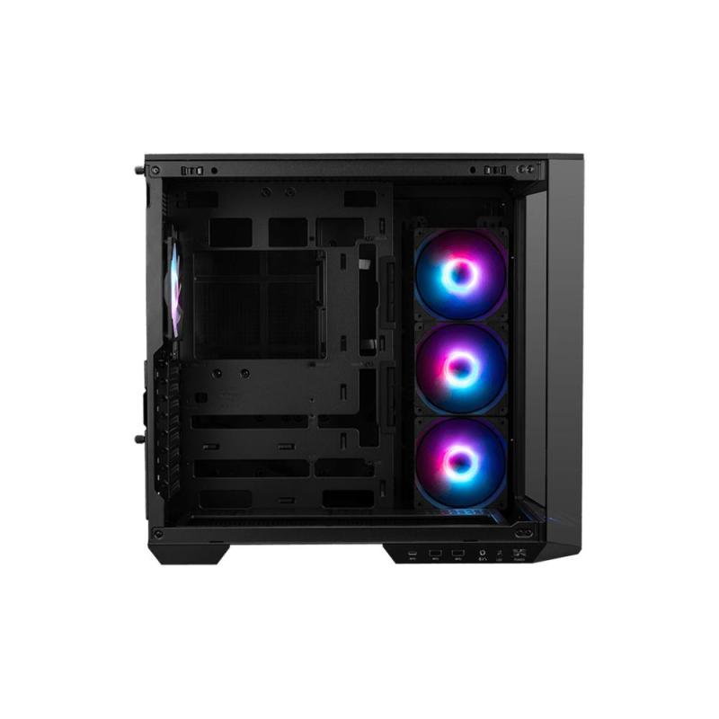 Caja ordenador gaming msi mag pano 100r pz atx rgb cristal templado negro